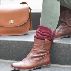 Frye Anna Shortie Burnished Leather Booties